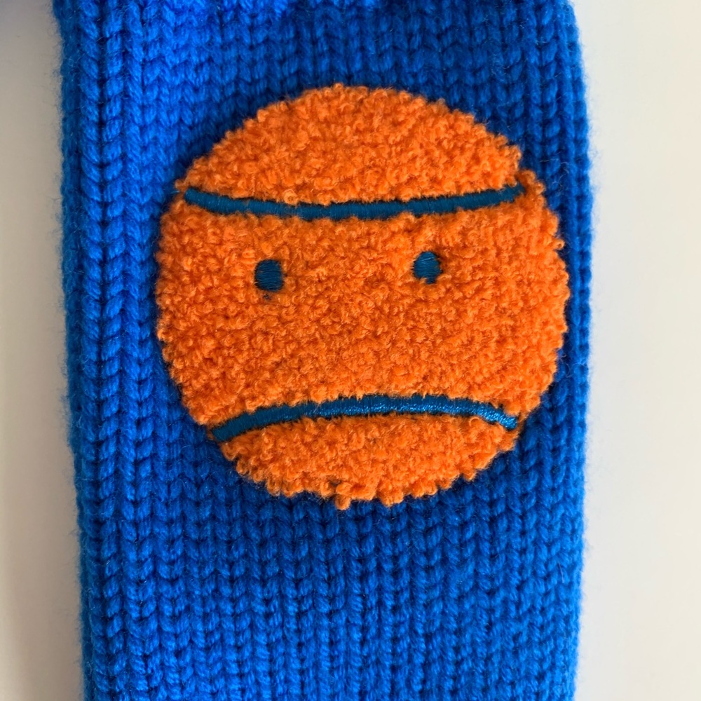 Tory Burch Sport Merino Little Grumps Mittens Blue - Picture 3 of 11